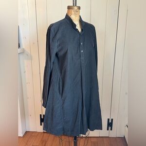 CP Shades Dark Gray Long Sleeve Dress